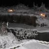 the snow covering